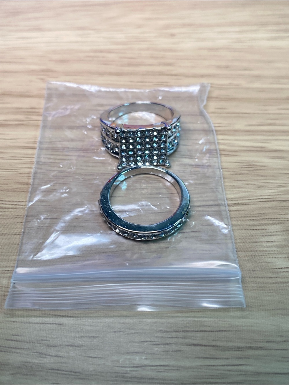 Women's Silver and Peach Flower Fashion Rings - Multi-Pack - Picture 2 of 10
